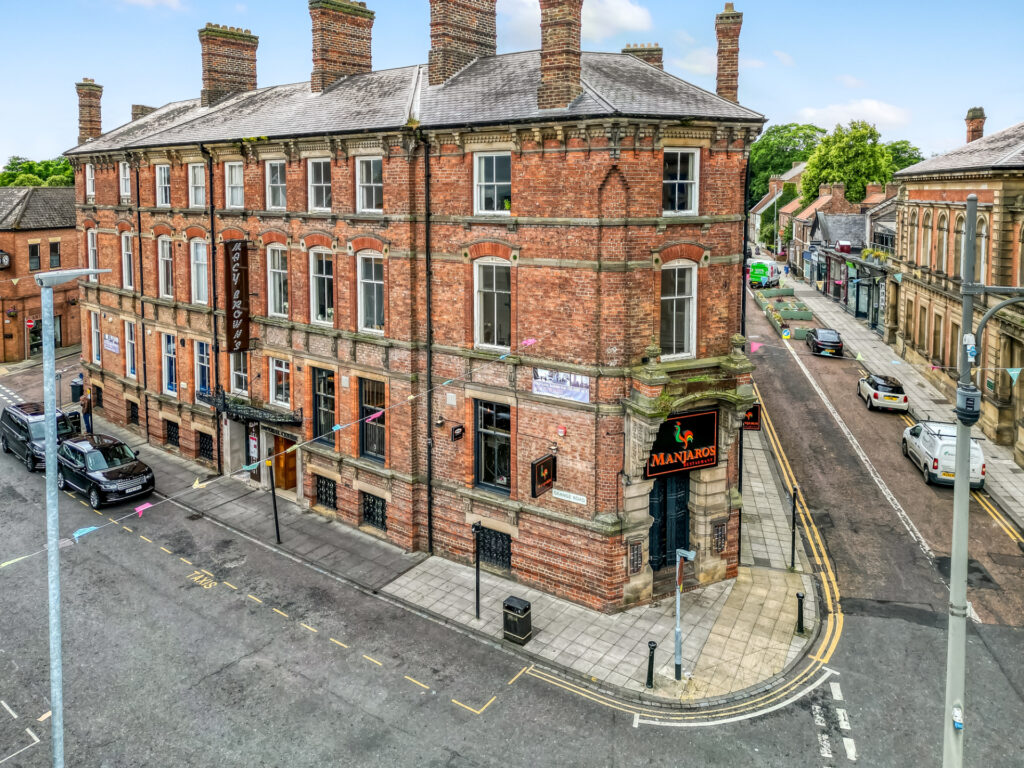 aerial view of restaurant